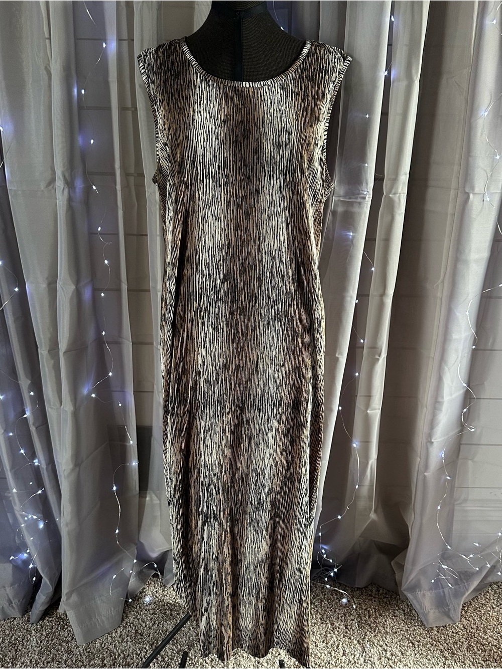 Vintage connected apparel oversized animal print dress Sz 16